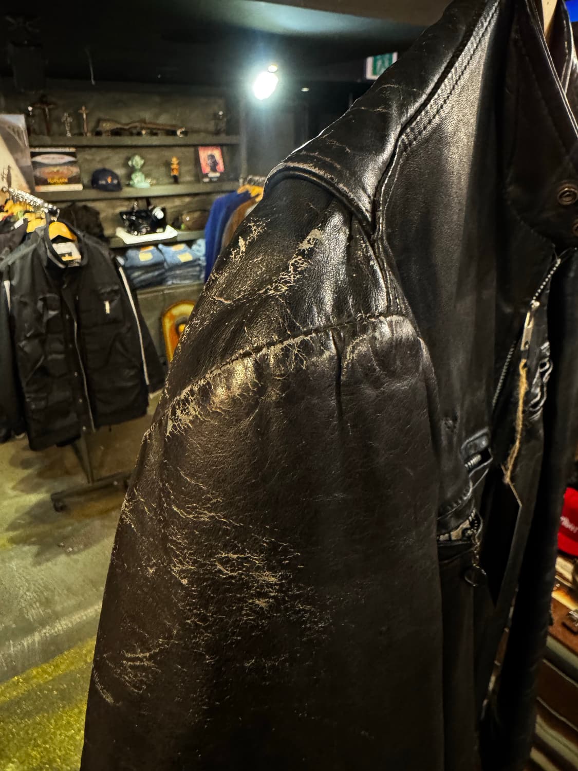 1960s Vintage CafeRacer Leather Jacket 상품이미지4