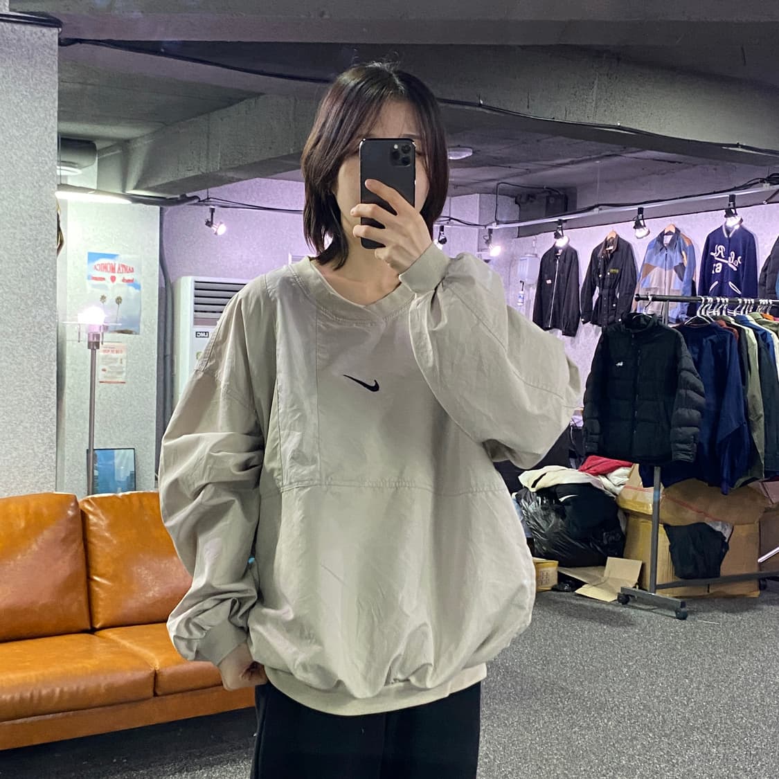 나이키 미들로고 블랙 웜업 B3171 상품이미지1