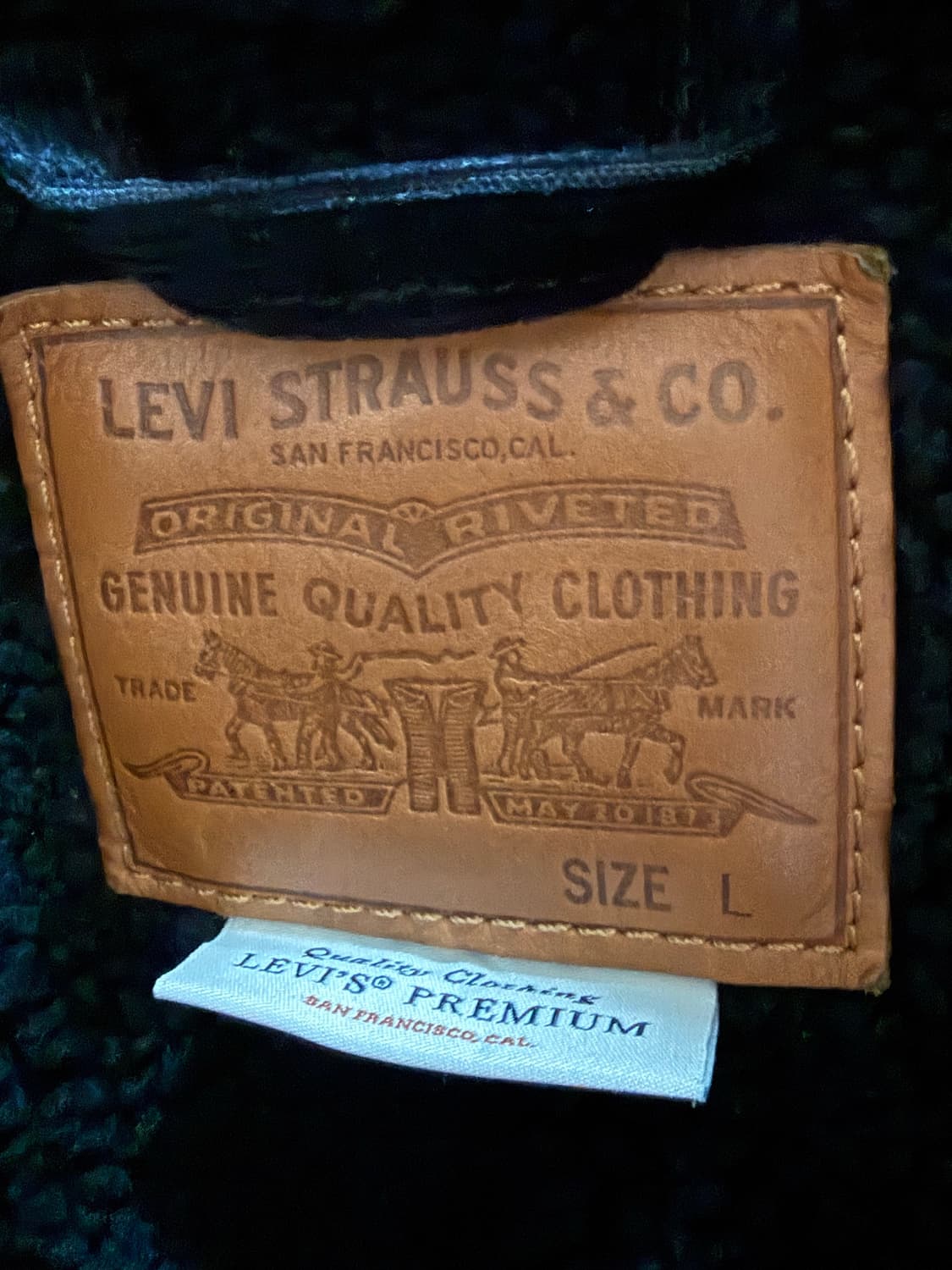 리바이스 프리미엄 양털자켓 L 상품이미지2