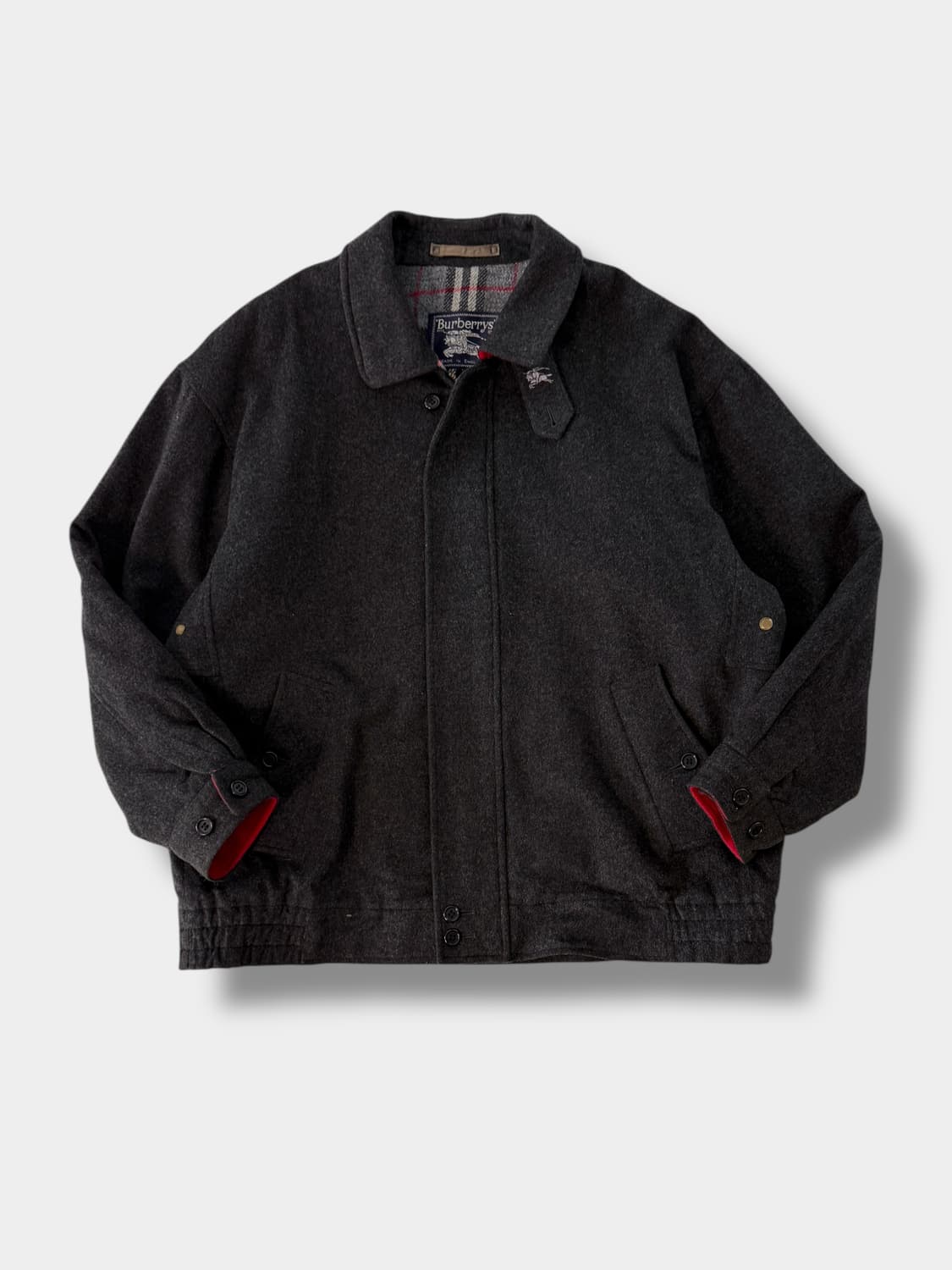 버버리 90‘s 오버핏 모직 블루종 자켓  상품이미지1