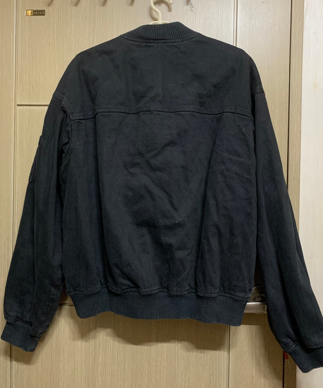 자라 블랙 데님 봄버 자켓 L 상품이미지2