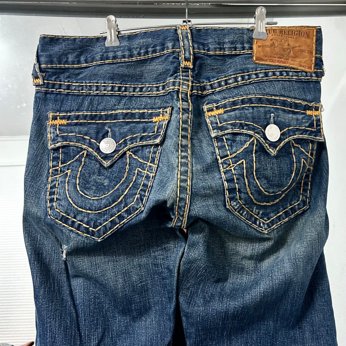 트루릴리전 레이어드 데미지 부츠컷 데님 팬츠 상품이미지7