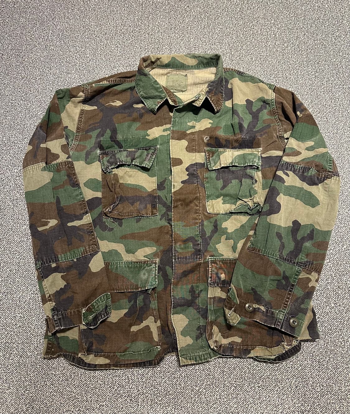 80s US Army BDU 카모 셔츠 m 상품이미지1