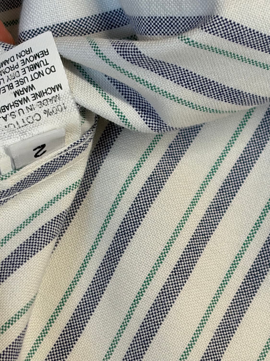 09 fw 톰 브라운 아카이브 스트라이프 셔츠 [size 2] 상품이미지5