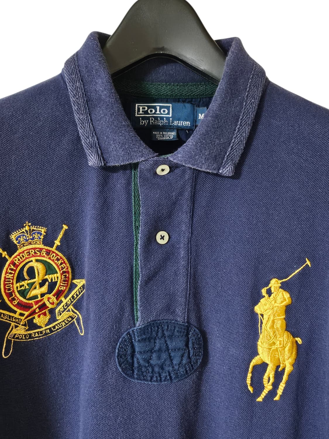 폴로 랄프 로렌 빅포니 카라티 M | 커스텀핏 네이비 | 넘버링2 빈티지 상품이미지5