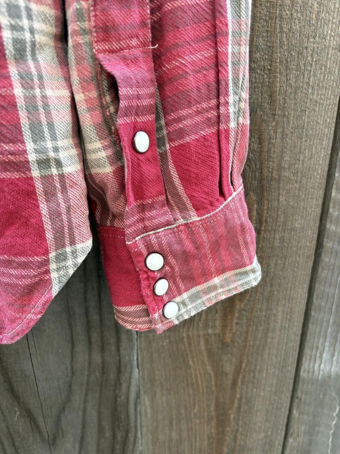 RRL 더블알엘 슬림핏 플래드 트윌 웨스턴 셔츠 레드 상품이미지3