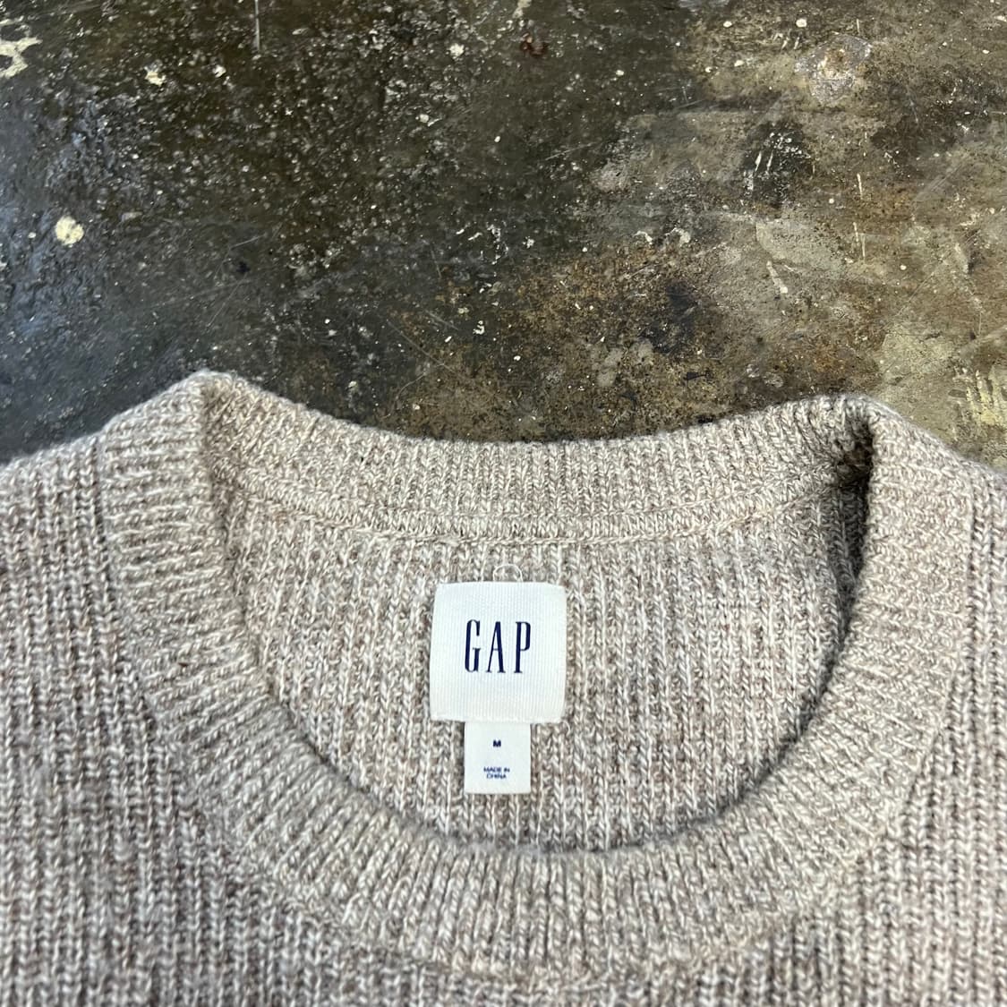 M) GAP 갭 아가일 체크 니트 스웨터 상품이미지3