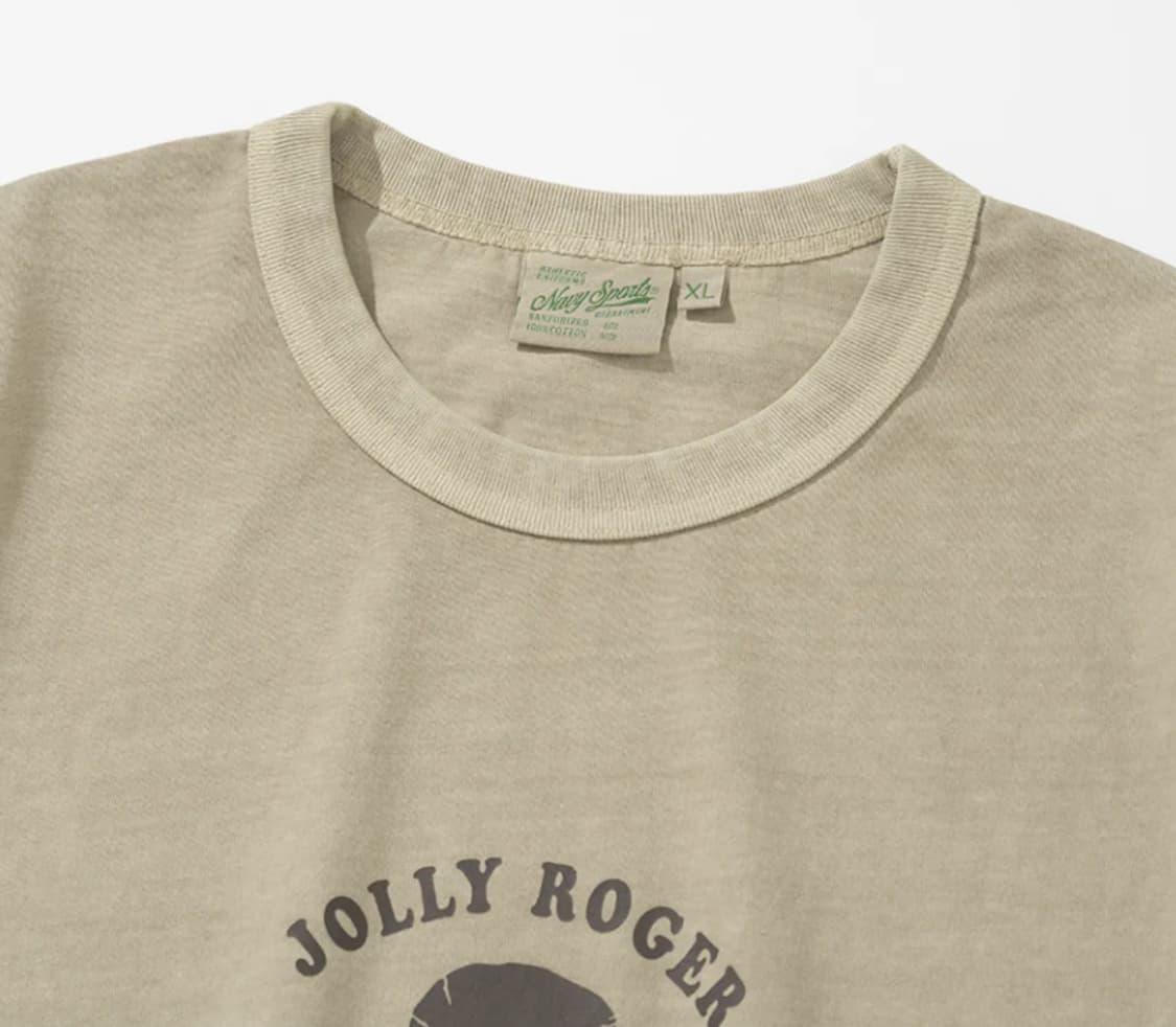 유니폼브릿지 반팔 티셔츠 피그먼트 베이지 jolly roger L 상품이미지3