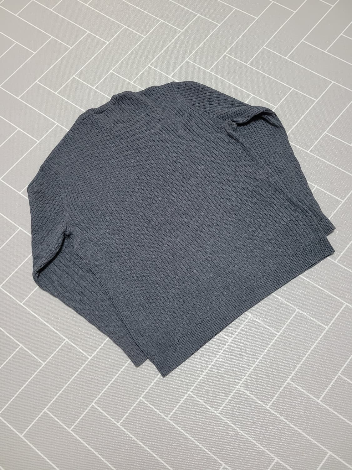 DKNY JEANS 레트로 로고 골지 라운드 니트 M 상품이미지2