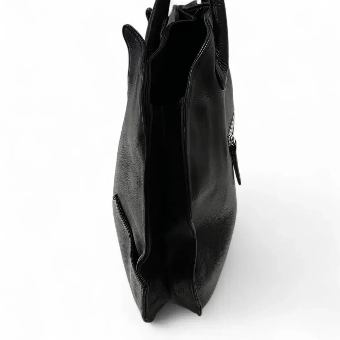 미키아모 킵레더 라운드 토트백 준야 꼼데 요지같은 재패니즈 브랜드 상품이미지3