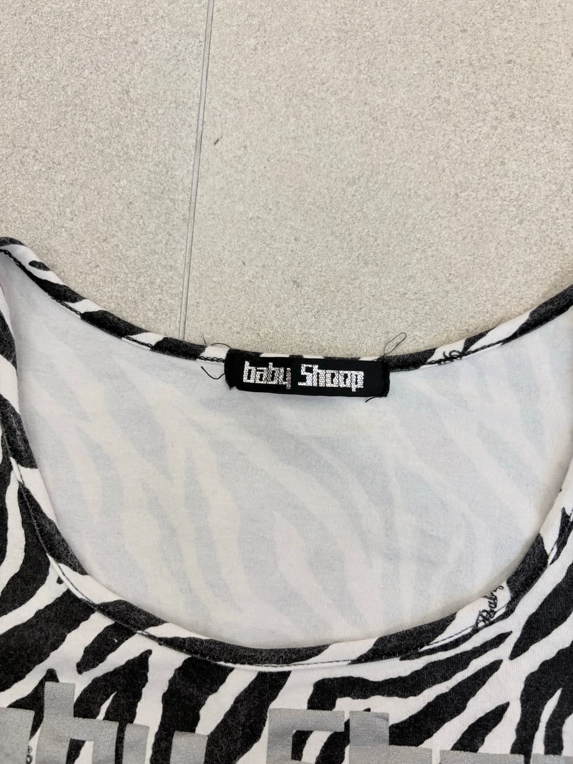 지브라 레터링 반팔 상품이미지3