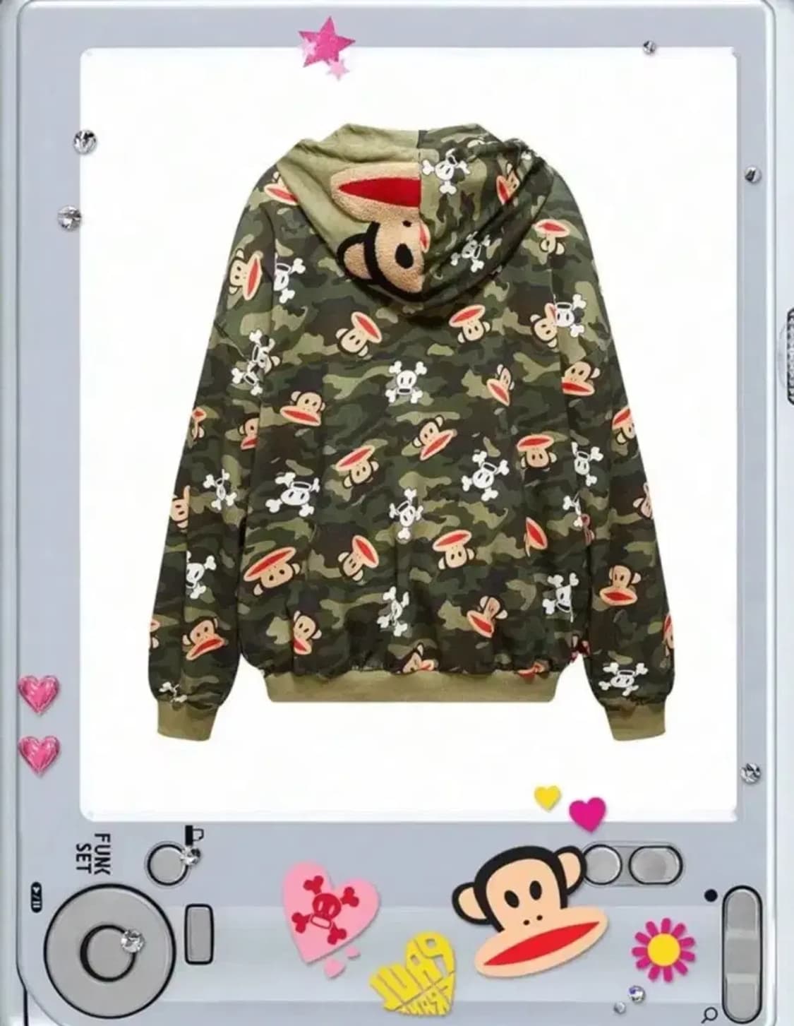 쉬인 폴프랭크 밀리터리 상하의 세트  상품이미지1