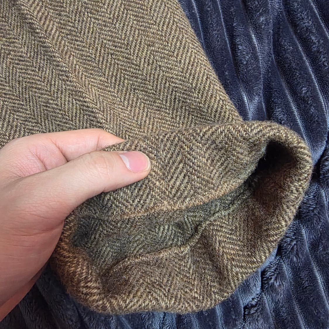 폴로 포르투갈메이드 브라운 헤링본팬츠 34/33 상품이미지5