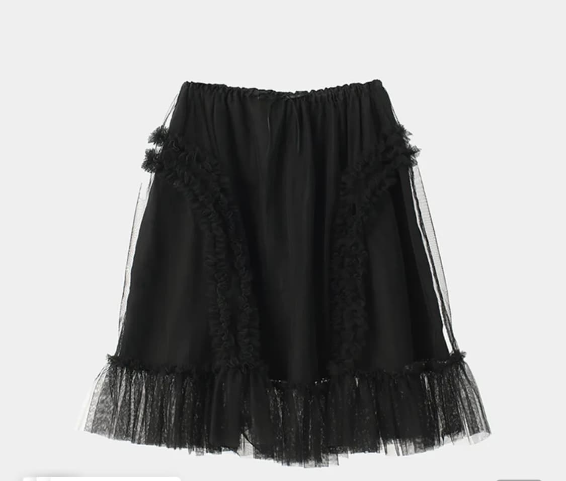 생긴스튜디오 샤스커트 블랙 상품이미지1