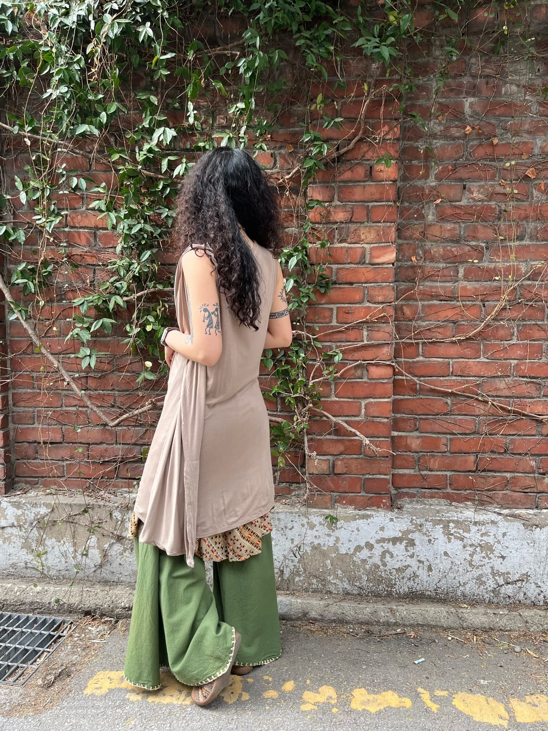 히피 보헤미안 시이드 포켓 미디 원피스 상품이미지5