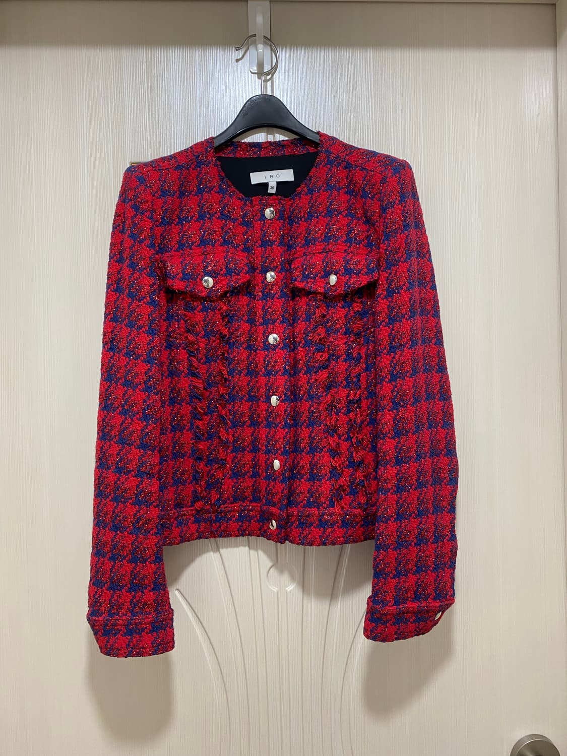 이로(Iro) 레드 트위드 자켓 상품이미지2