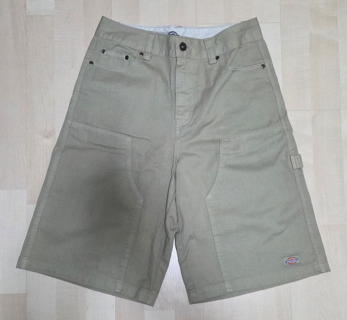 디키즈 더블니 카펜터 트윌 쇼츠 팬츠 카키 상품이미지2