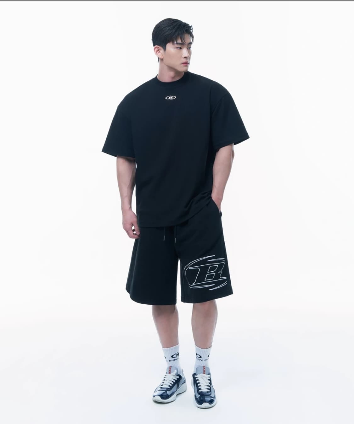 본투윈 크롬로고 오버핏 티셔츠 상품이미지3