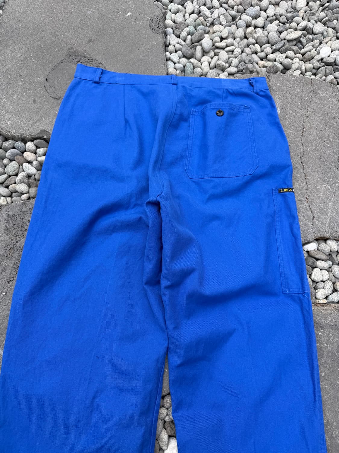 1980s LMA WASHED BLUE WIDE 프렌치워크 와이드팬츠 상품이미지8