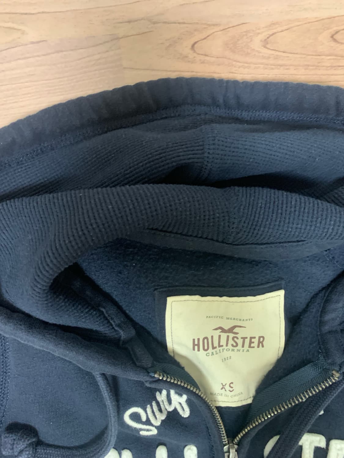 홀리스터 후드집업,네이비,XS 상품이미지8