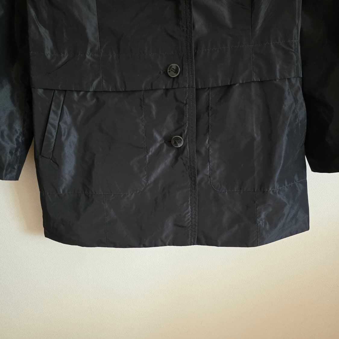 크로커다일 레이디스 블랙 간절기 코트 100 상품이미지2