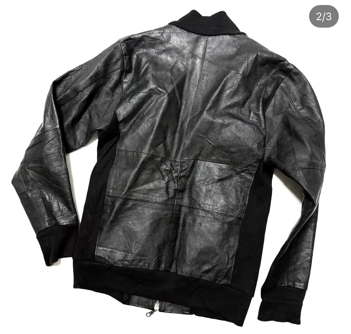 Welcome - 하이넥 레더 자켓 상품이미지2