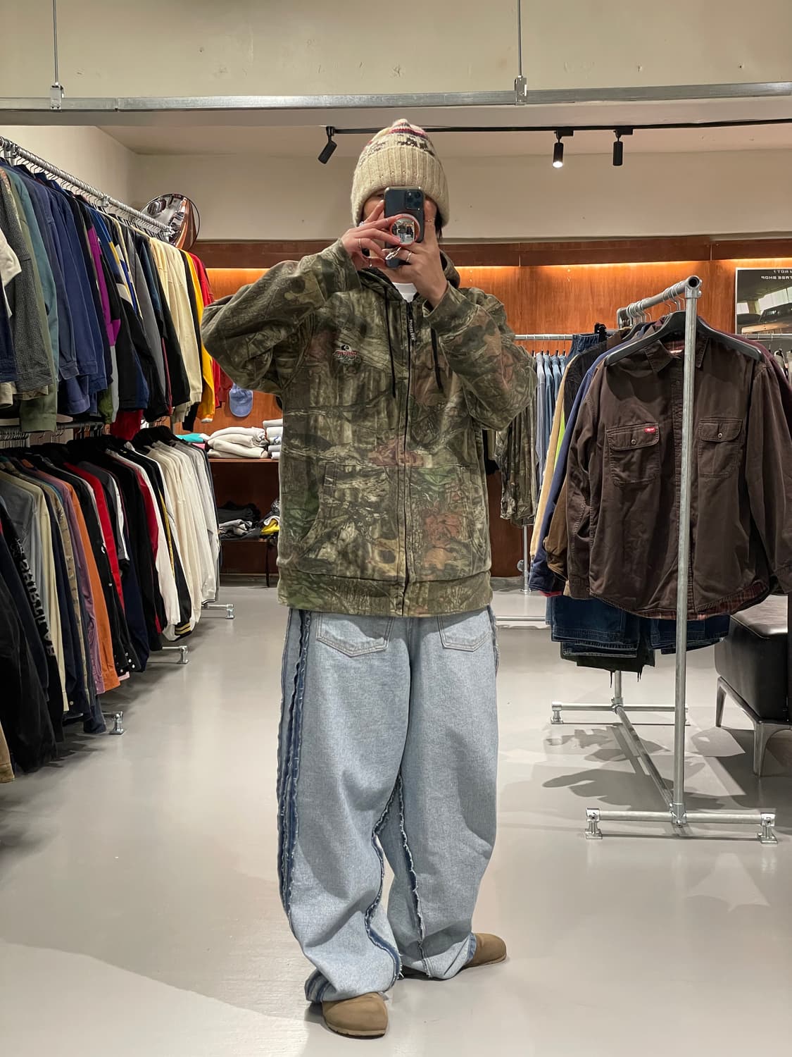 빈티지 리얼트리 쉐르파 후드집업 상품이미지2