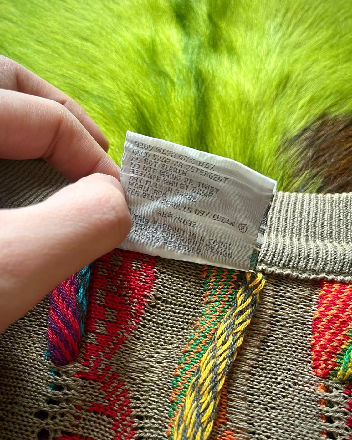 1990s COOGI Original Cable Knit Cardigan 상품이미지5