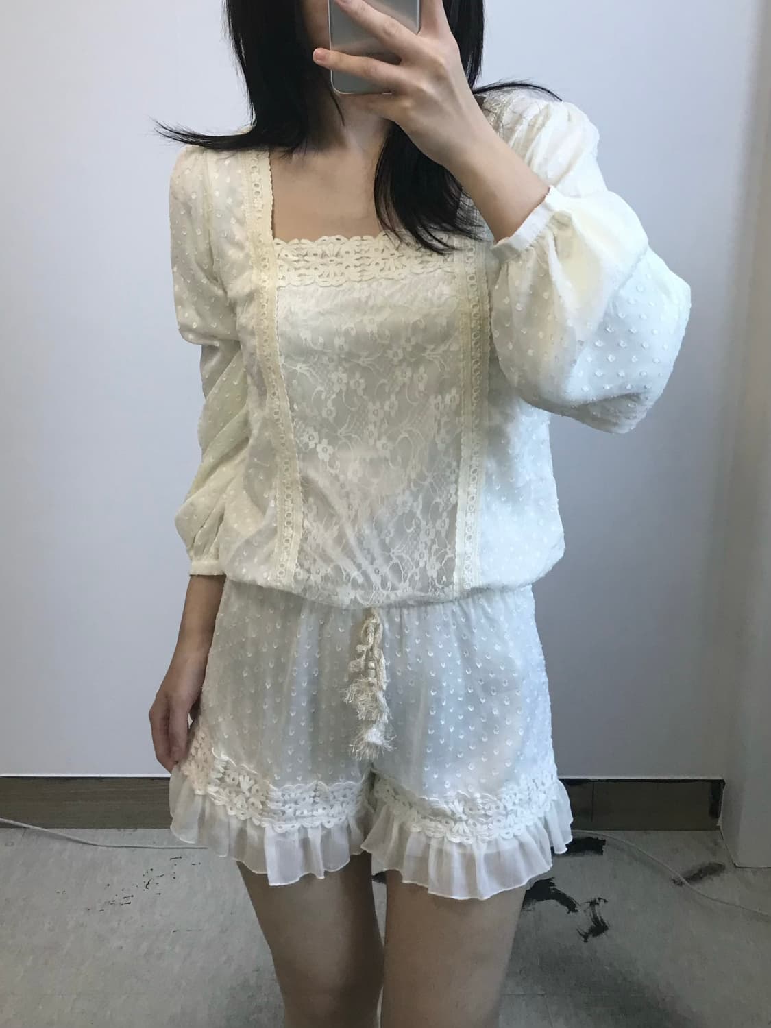 빈티지 레이스 점프수트 상품이미지2