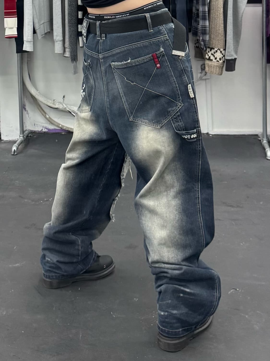 도그타운 블랙 드래곤 데님 카펜터 팬츠 상품이미지4