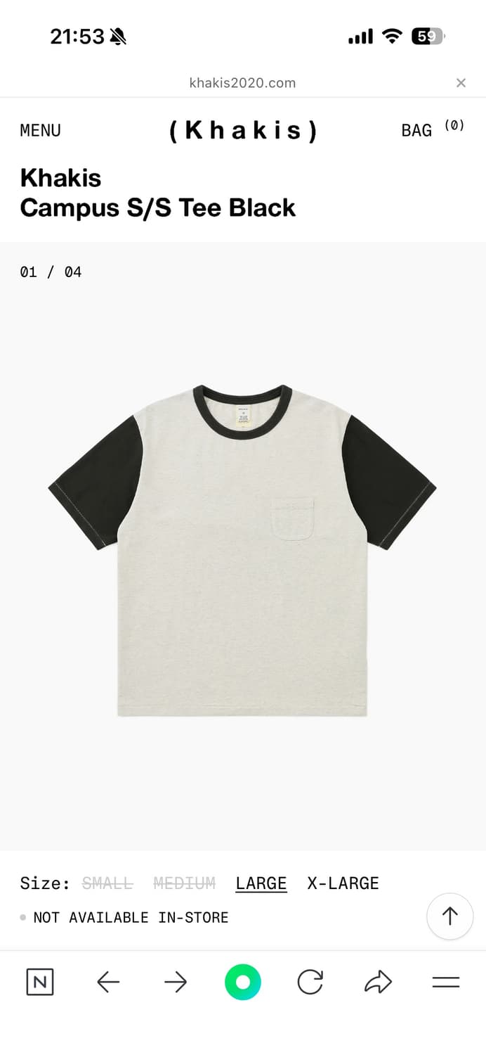 카키스 campus tee  상품이미지1