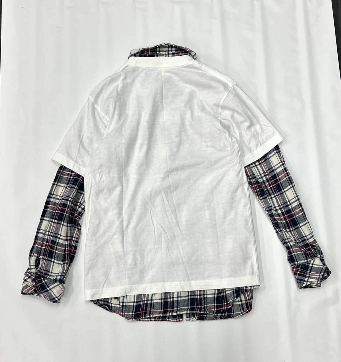 🍄하구미의 보헤미안 코디세트🍄 그런지 반팔레이어드 펑크 체크 일본 상품이미지3