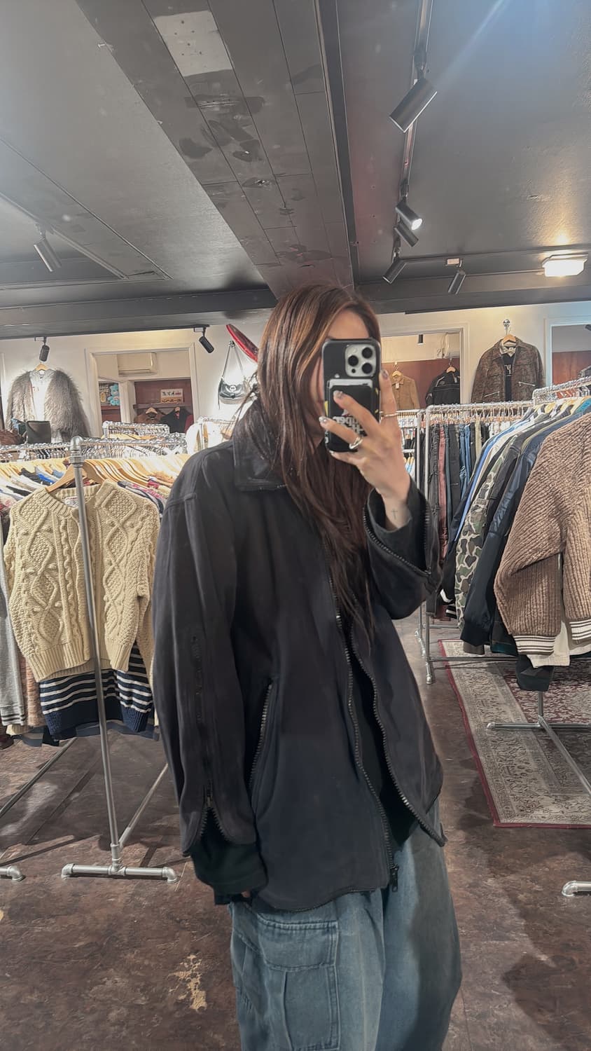 네펜데스 도쿄 빈티지 HOGGS 지퍼 디테일 집업 자켓 M 상품이미지8