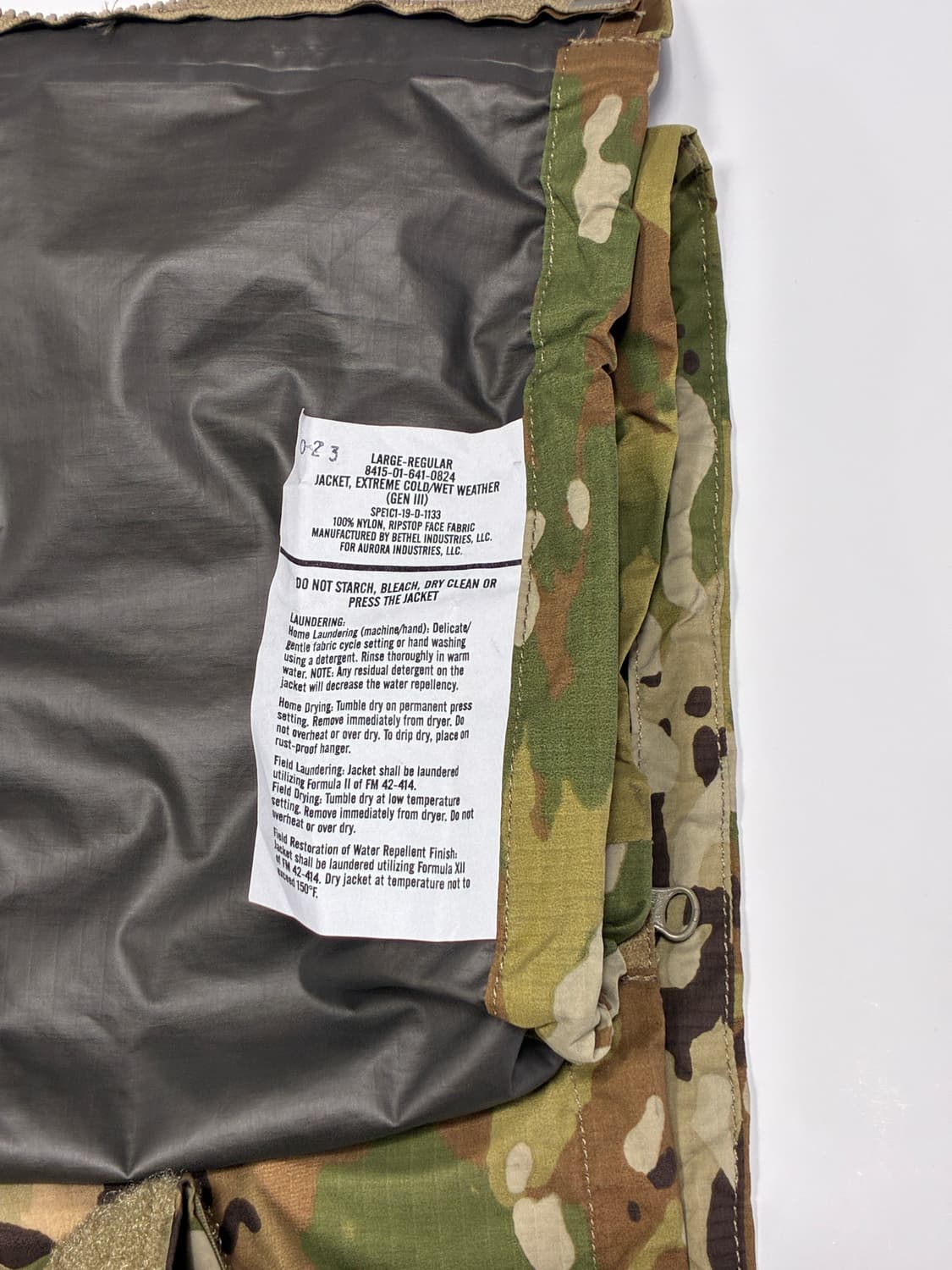 미군 고어텍스 쉘 자켓 상품이미지6