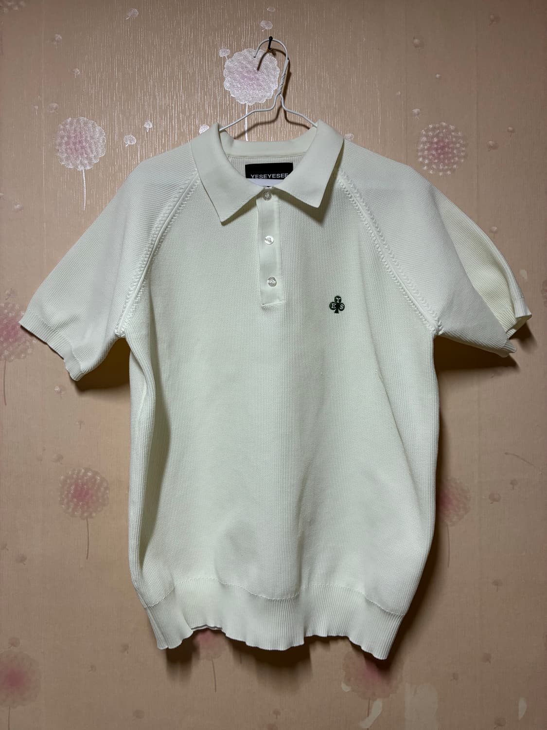 예스아이씨 Y.E.S Knit PK Shirts White 니트피케이셔츠 상품이미지4