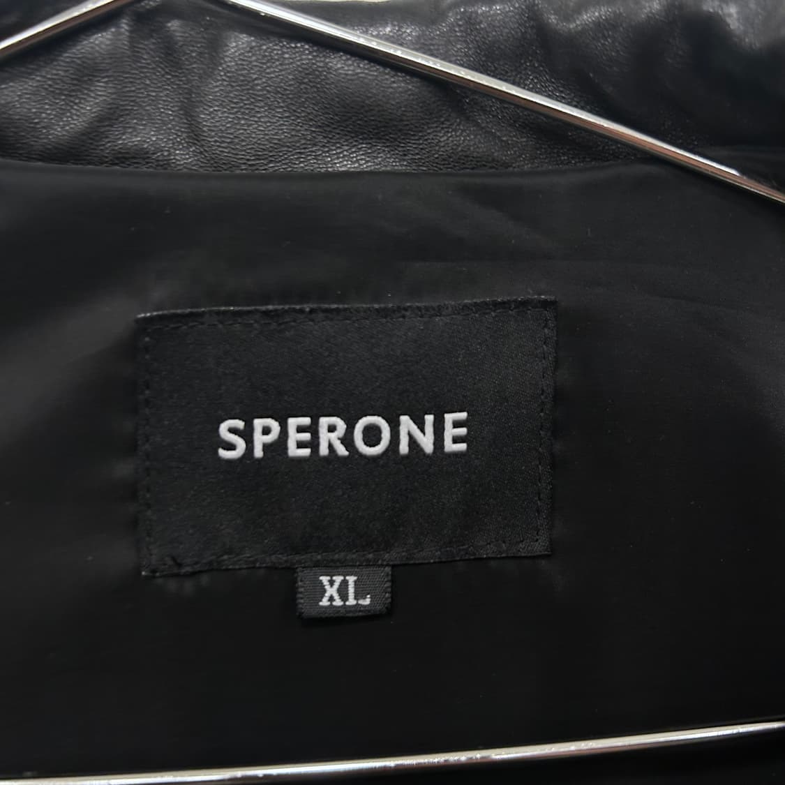 스페로네 램스킨 절개 가죽 라이더자켓 상품이미지3