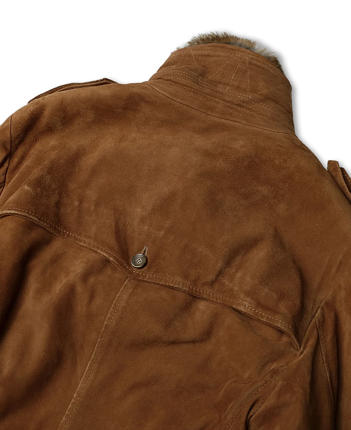 엠메띠 [Emmeti] 무통 카멜 염소 가죽 스웨이드 벨트 더블 코트 상품이미지6