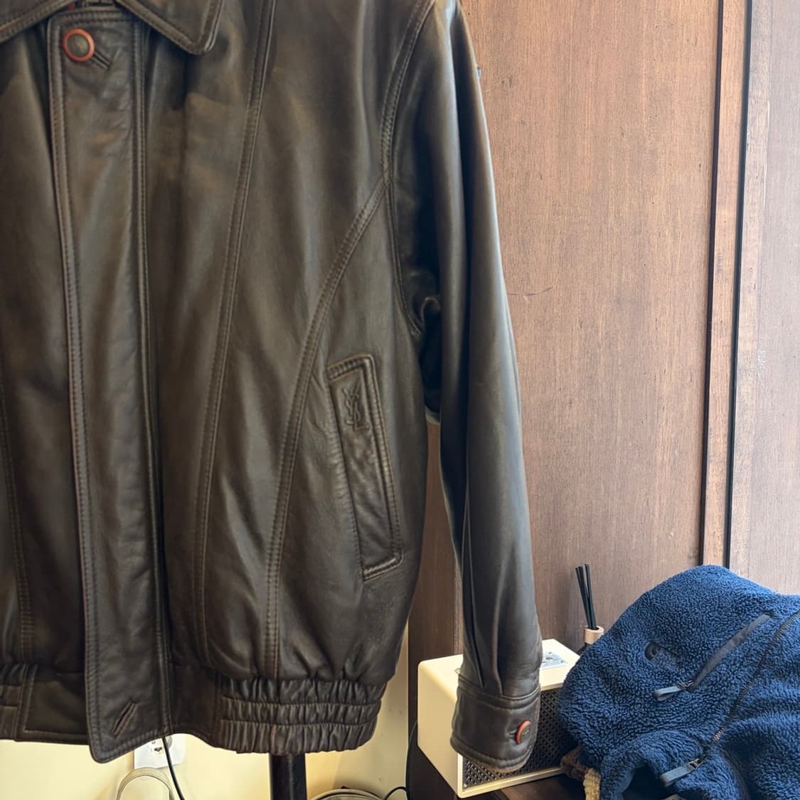 15529 - 입생로랑 레더 자켓 상품이미지4