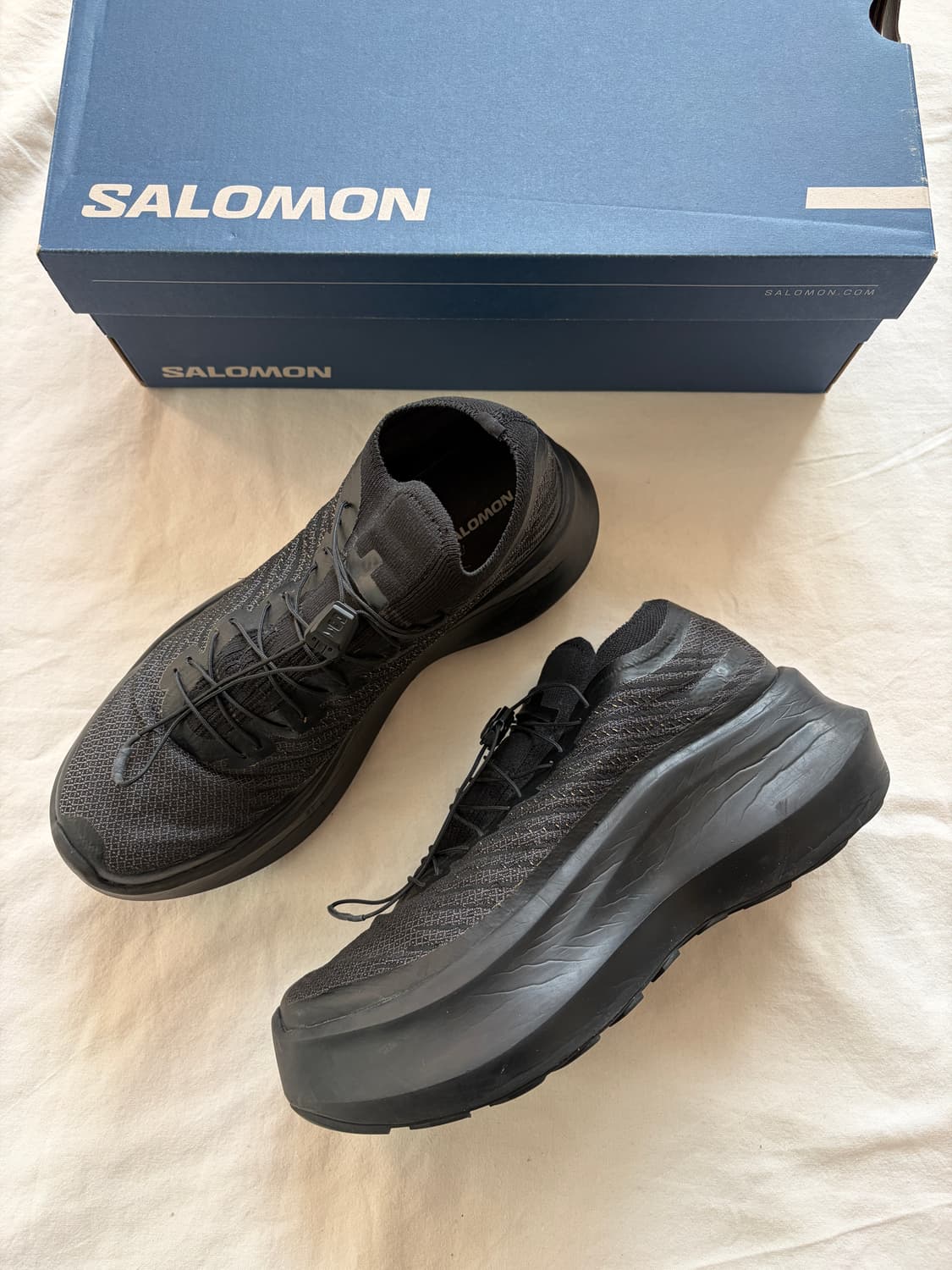 살로몬 x 꼼데가르송 옴므 펄사 플랫폼 블랙 Salomon CDG 상품이미지1
