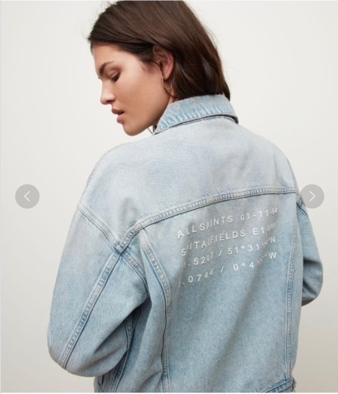 올세인츠 연청 데님 자켓 상품이미지2