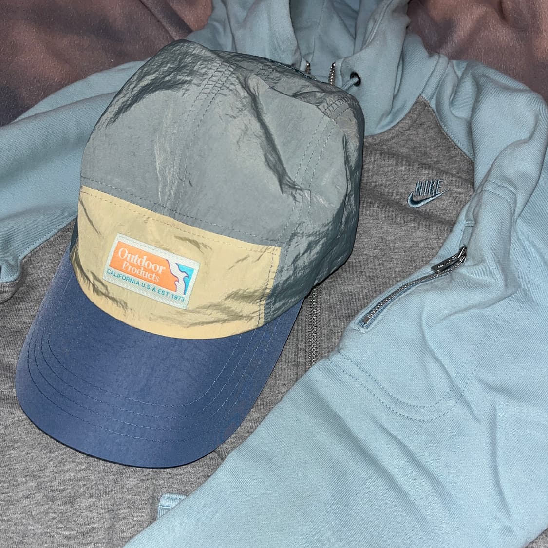 Outdoor Products Blue&Beige&Mint Cap 상품이미지1