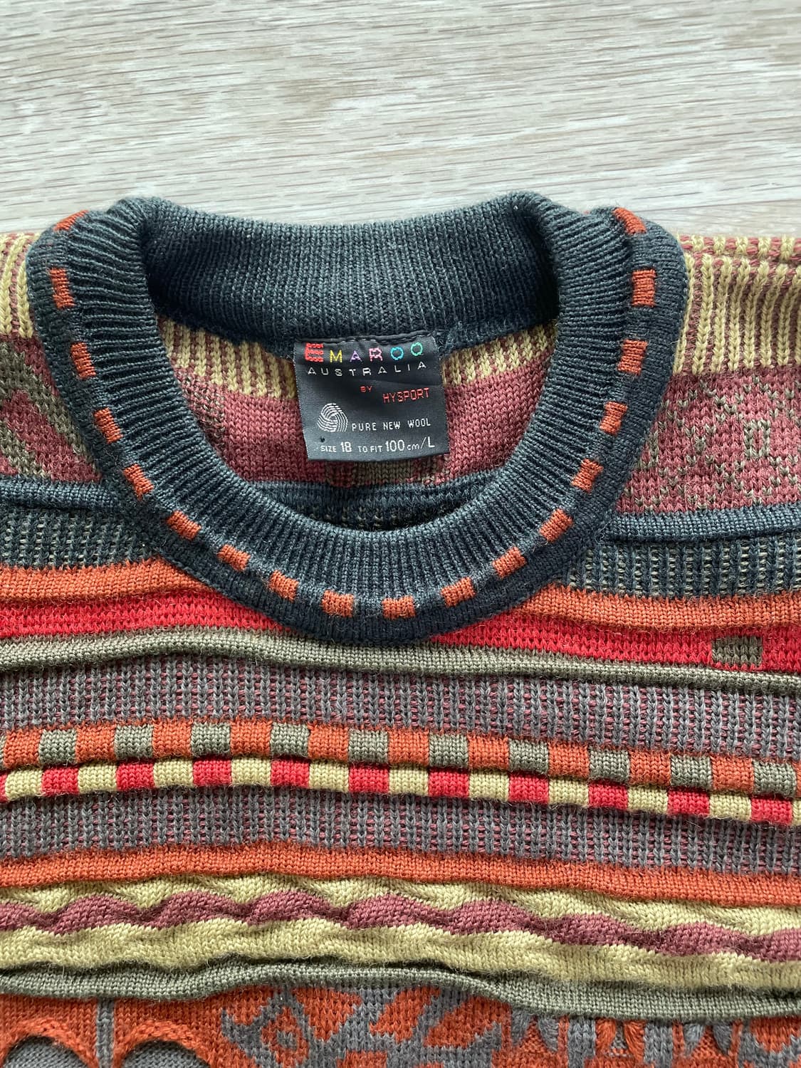 MARGOO AUSTRALIA 패턴 니트 L 상품이미지2