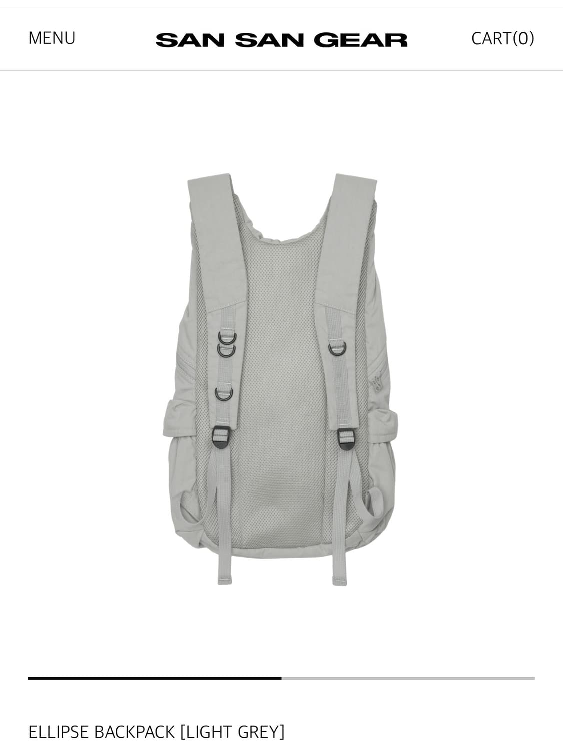 ELLIPSE BACKPACK [LIGHT GREY] 상품이미지2
