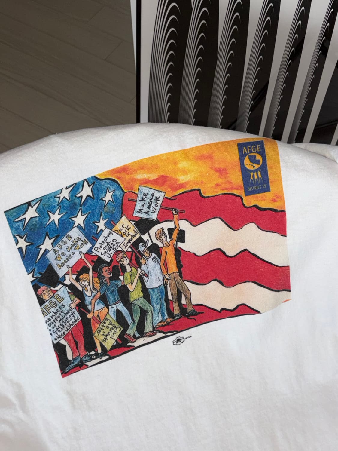 00s 아메리칸 빈티지 미제 유니온메이드 프린팅 티셔츠  L (105) 상품이미지1