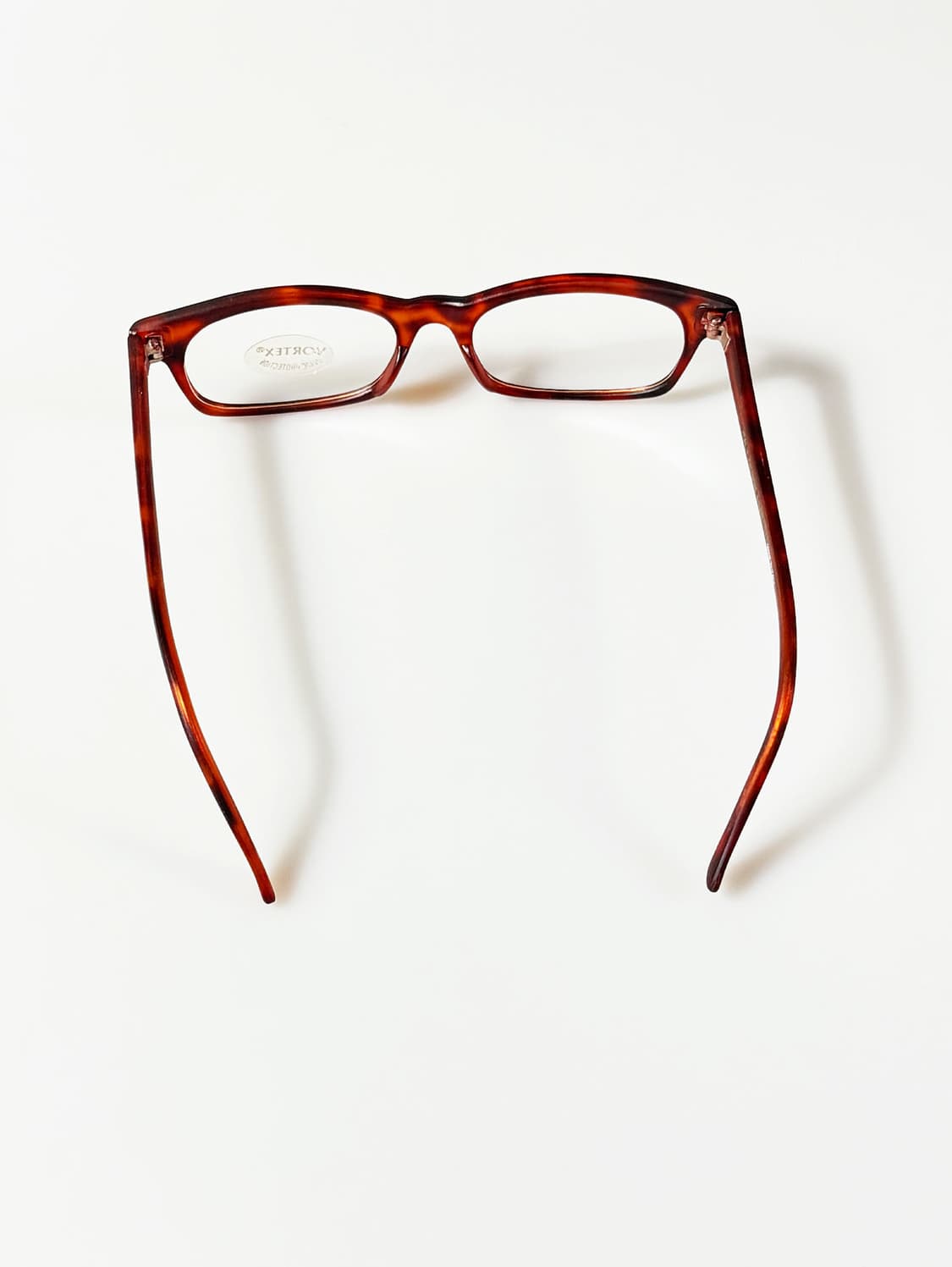 VORTEX 맷 토터스쉘 스퀘어 뿔테 프레임 빈티지 안경 상품이미지5