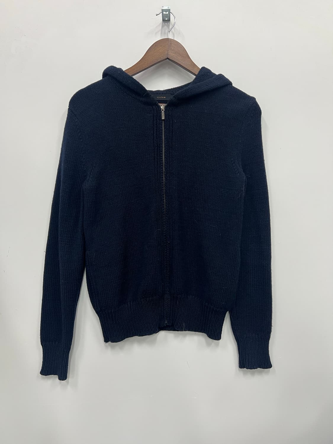 system 네이비 후드집업 상품이미지1