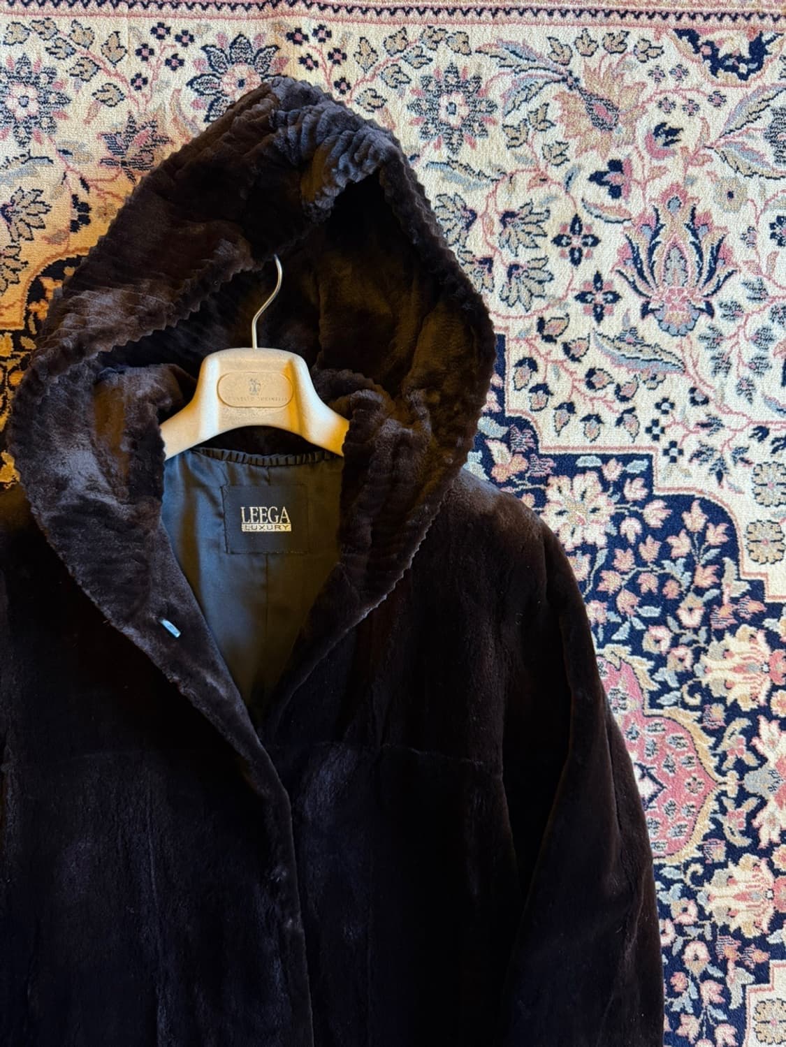 LEEGA 밍크 후드 코트 55~66 상품이미지4