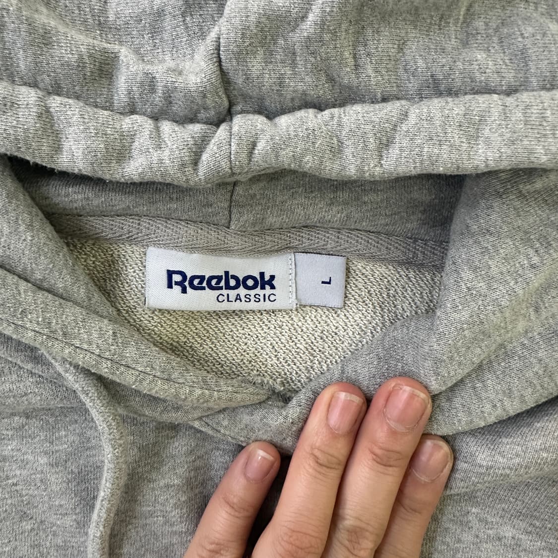 L 리복 클래식 로고 후드티0323D 상품이미지2