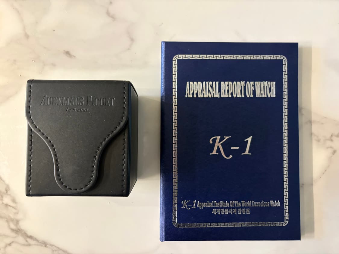 오데마피게 클래식 울트라씬 18K 화이트골드 금통 쿼츠 빈티지 시계 상품이미지7