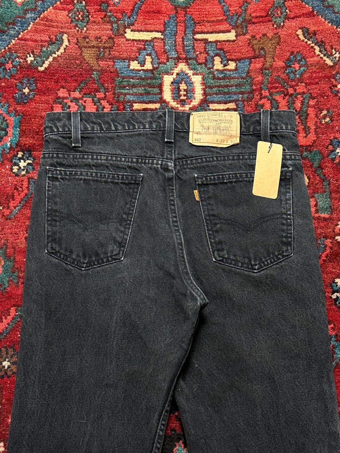 90's USA Made 리바이스 517 블랙 부츠컷 플레어진 상품이미지6